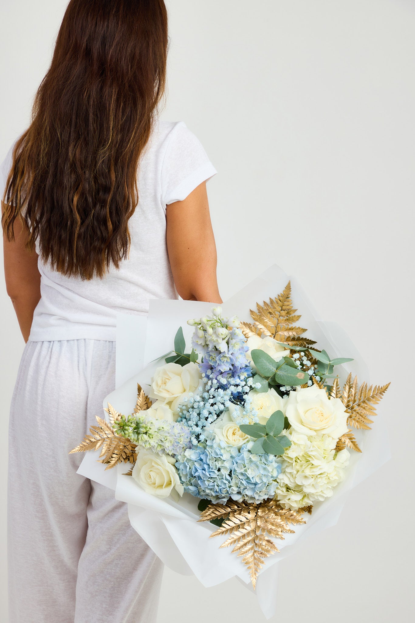 Blue with gold