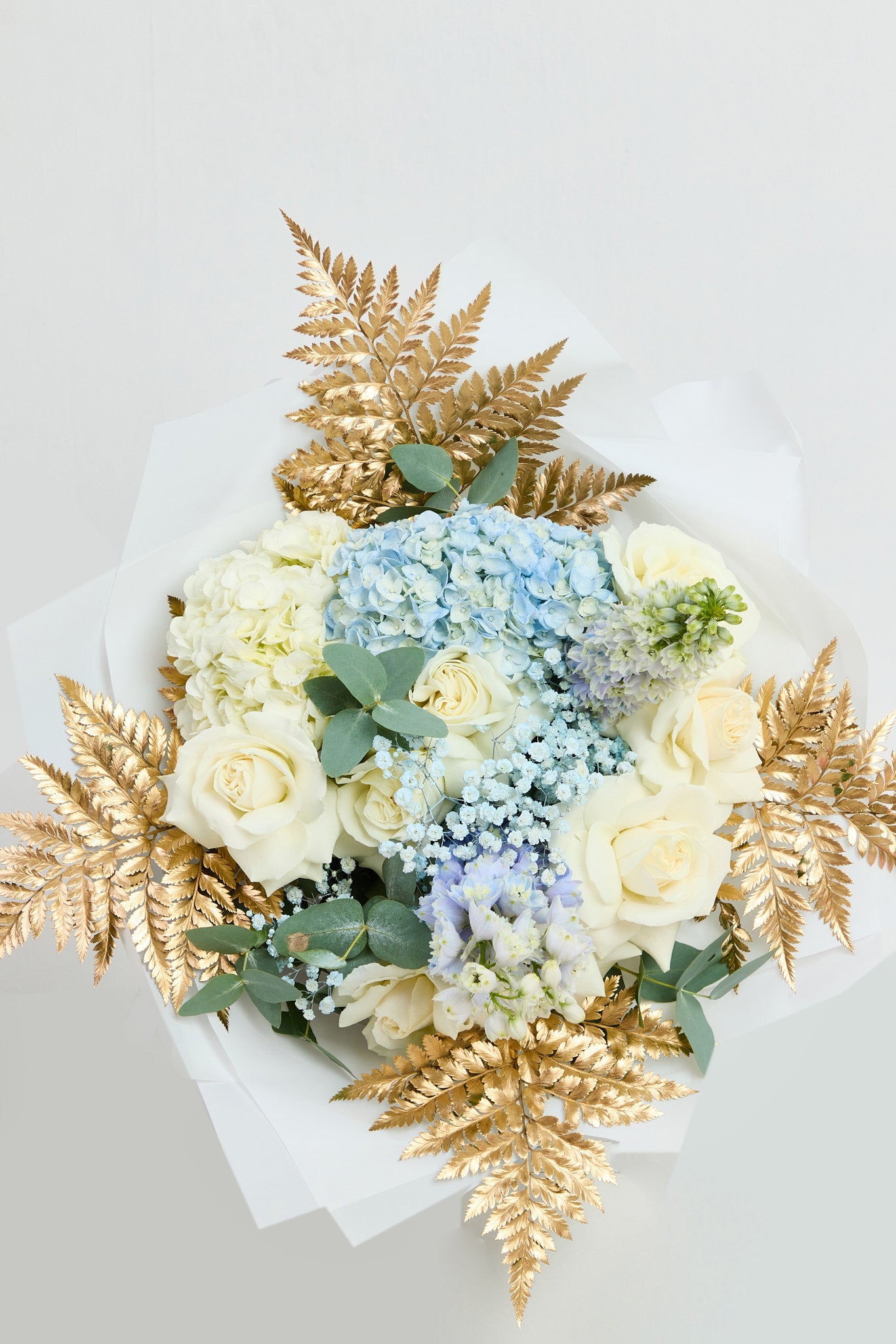 Blue with gold