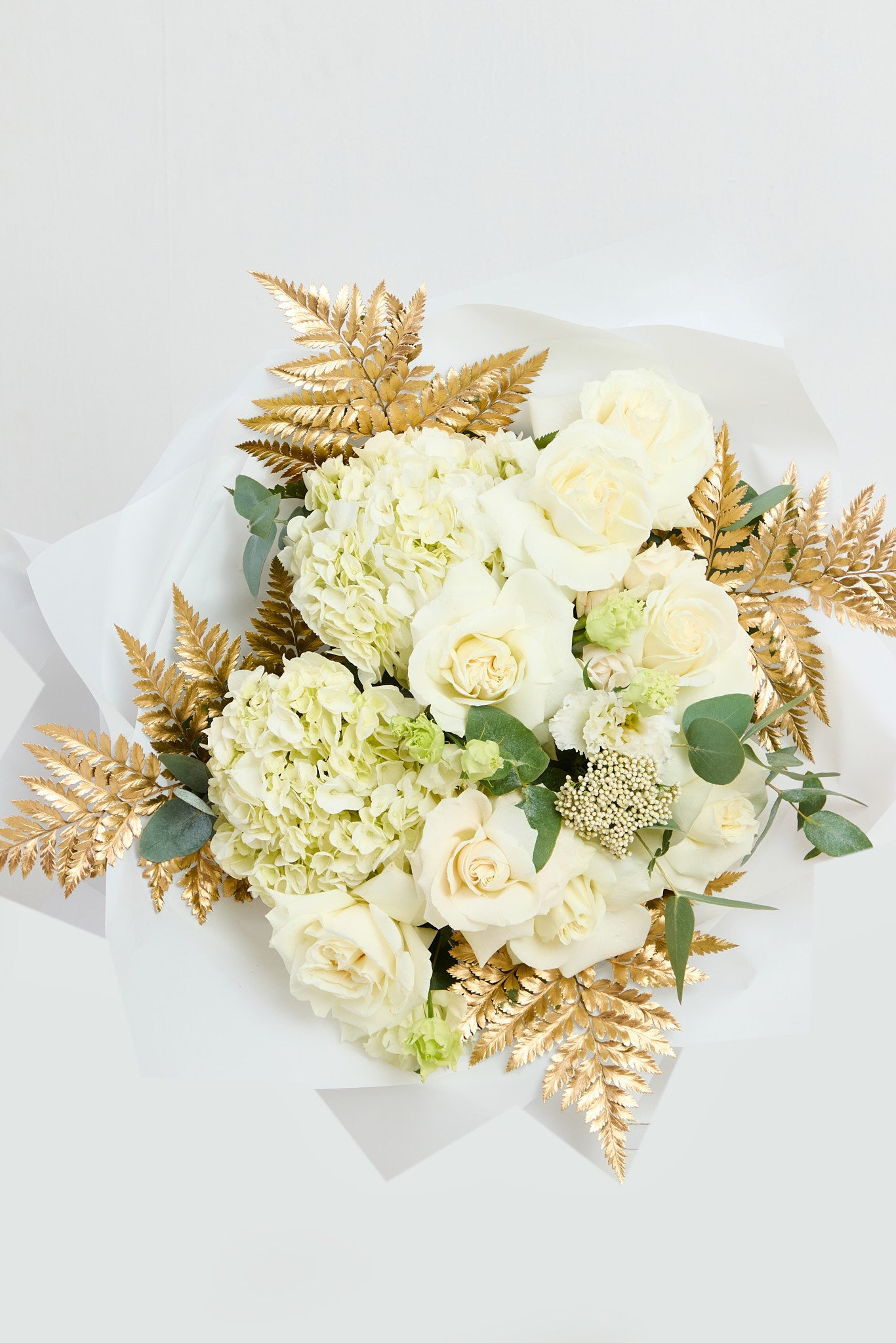 White with gold