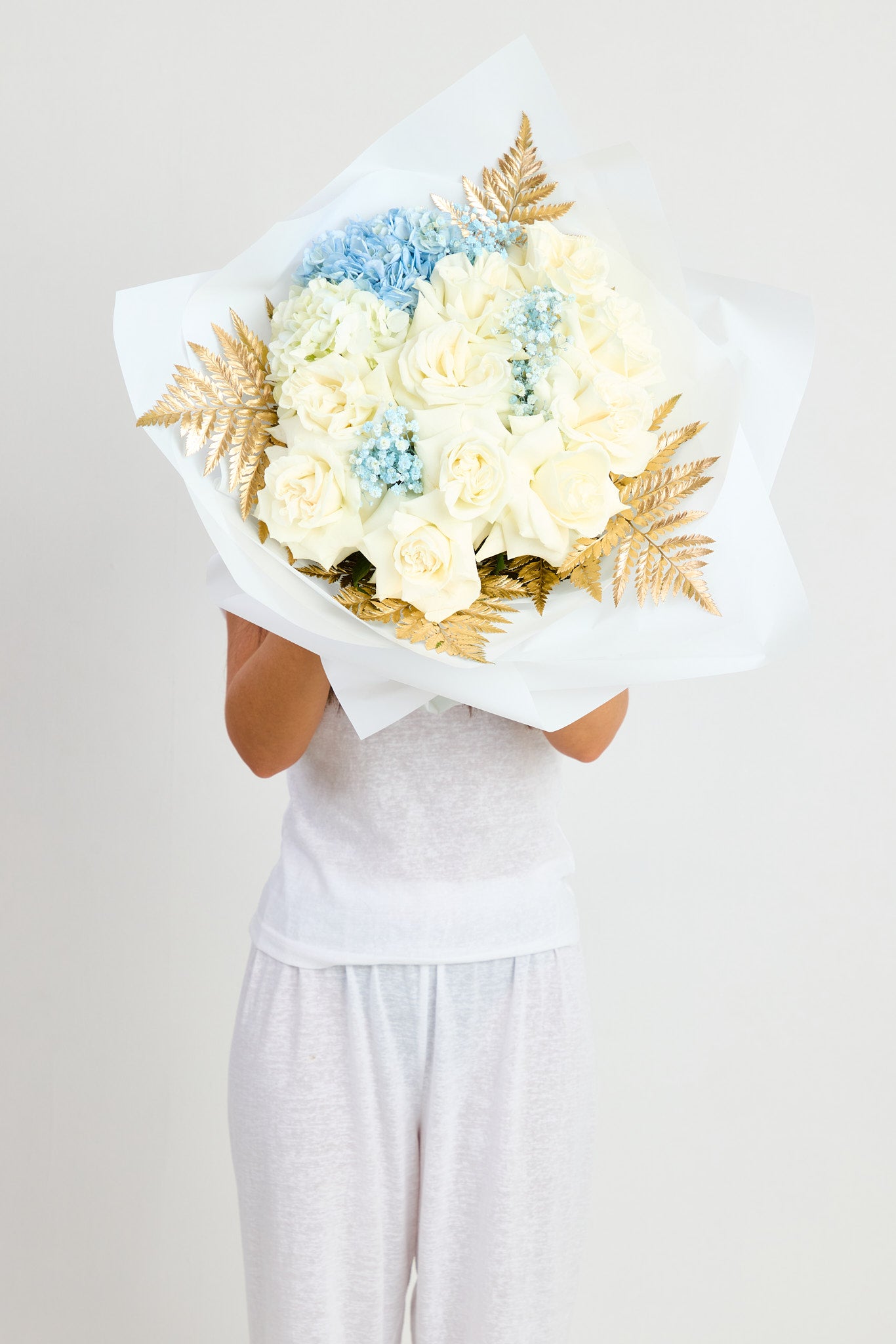 Soft Blue & Gold
