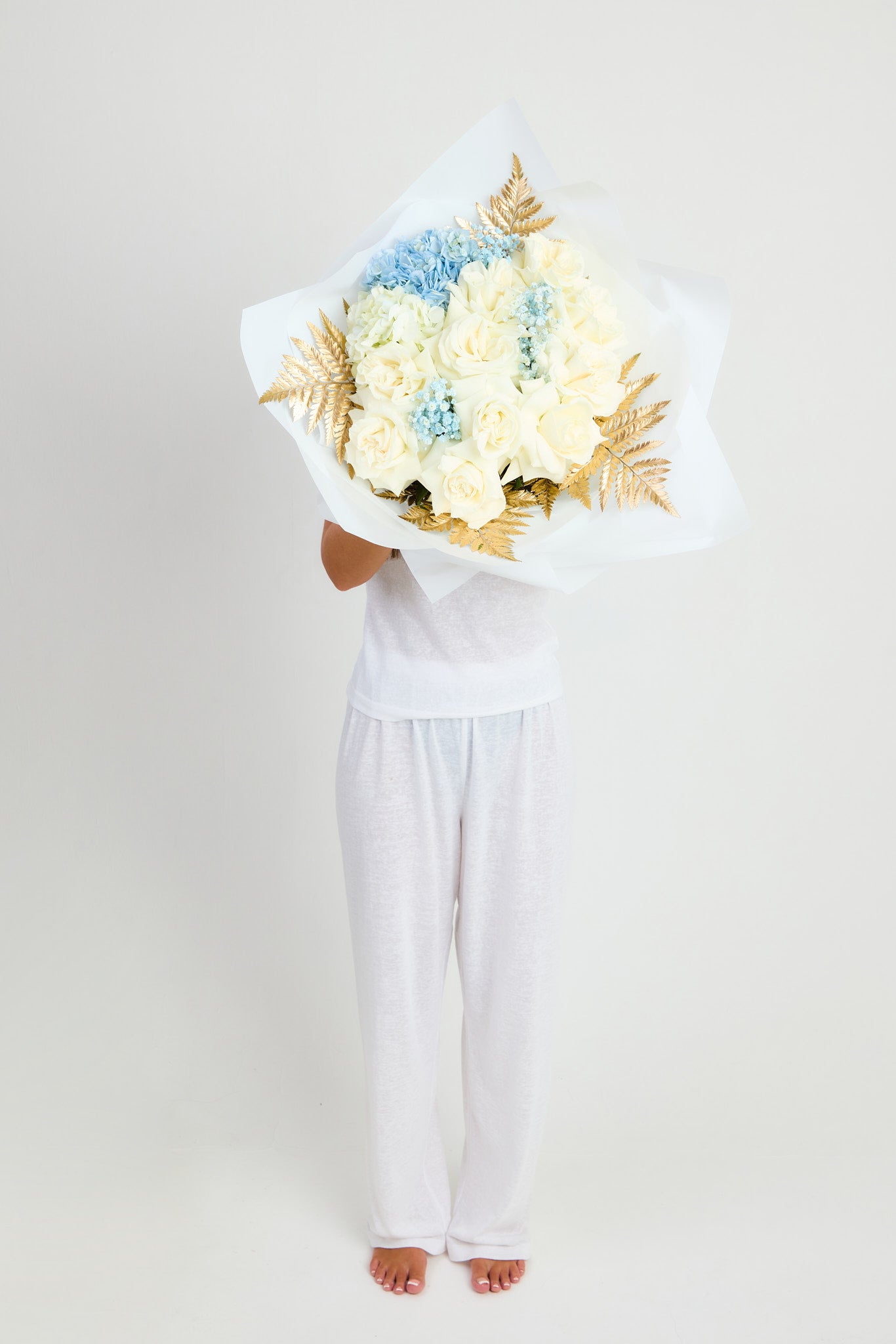 Soft Blue & Gold