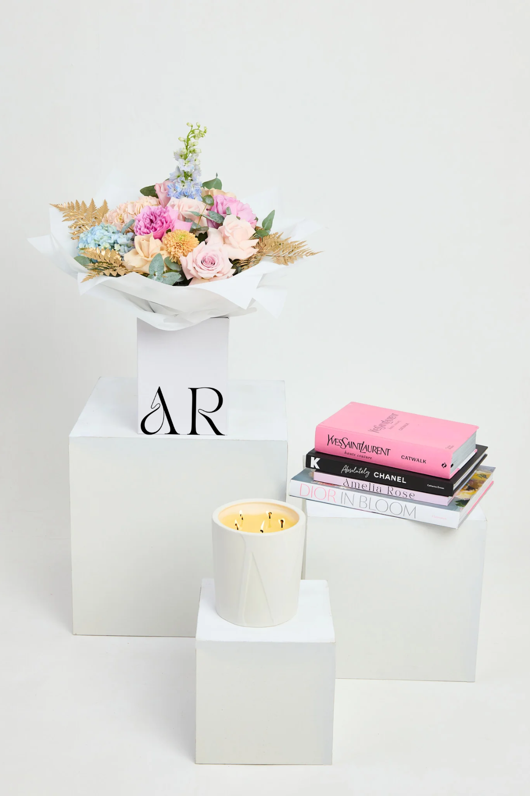 Pastel with gold