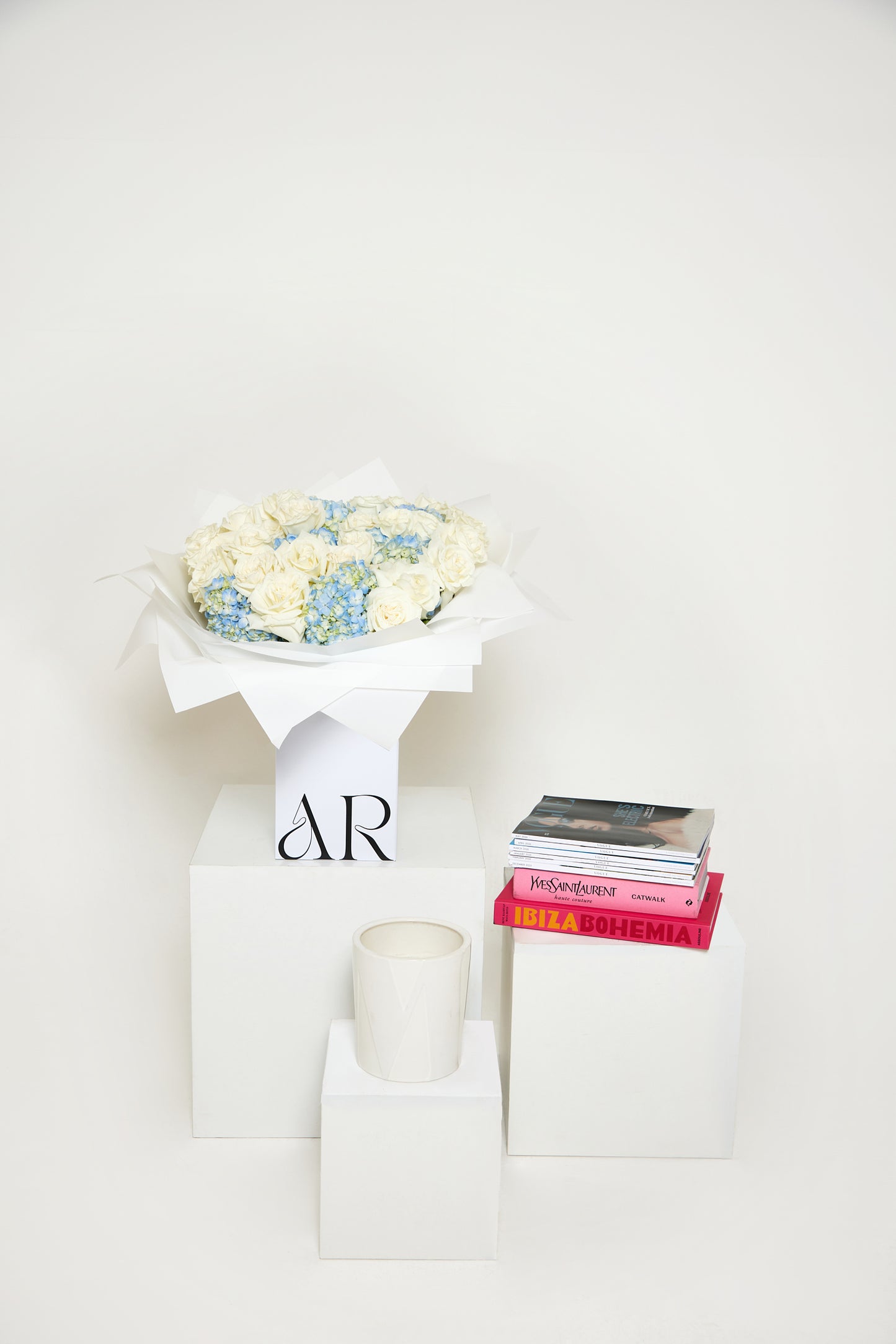 Compact Blue Rose & Hydrangea