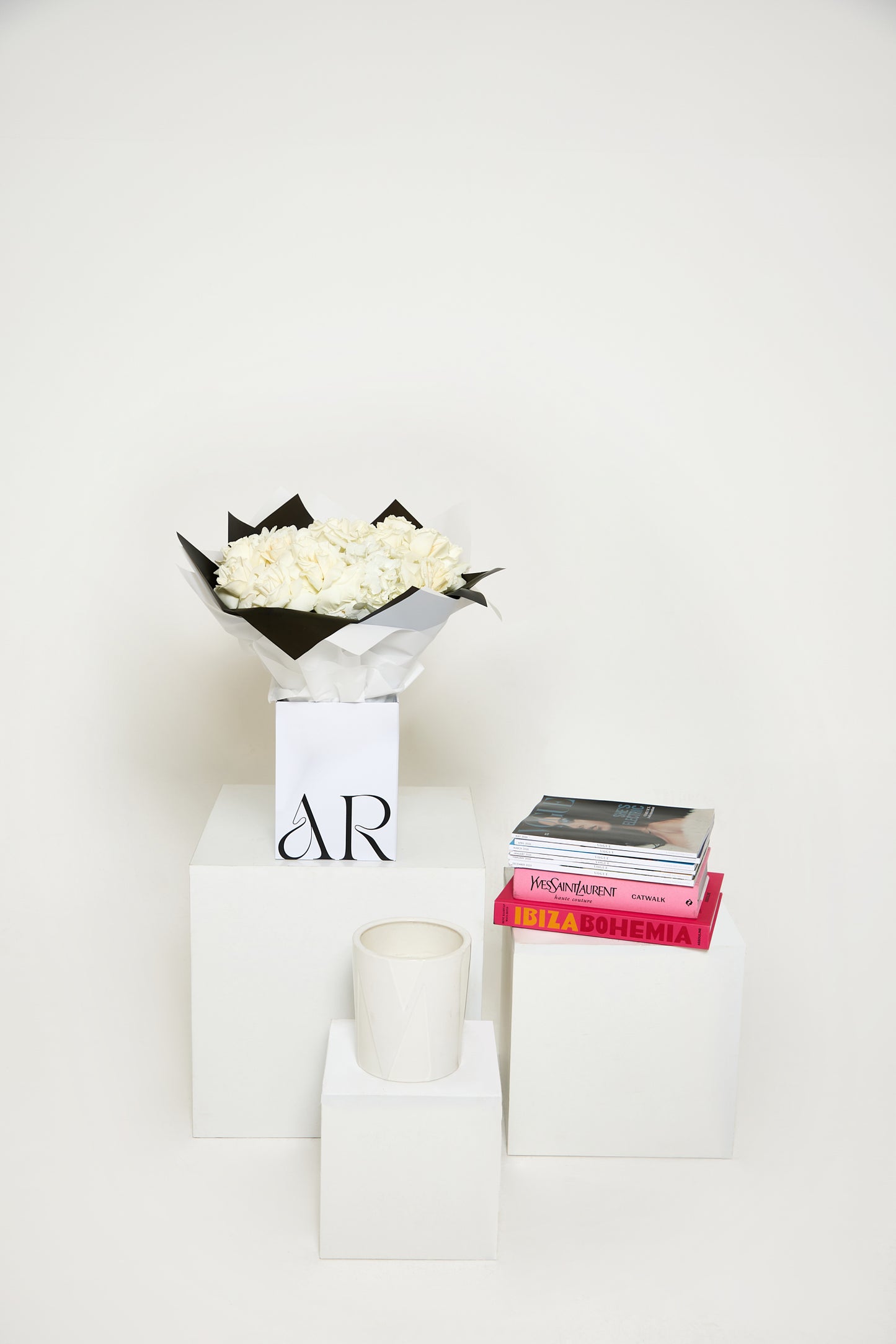 White Roses & Hydrangea Graduation