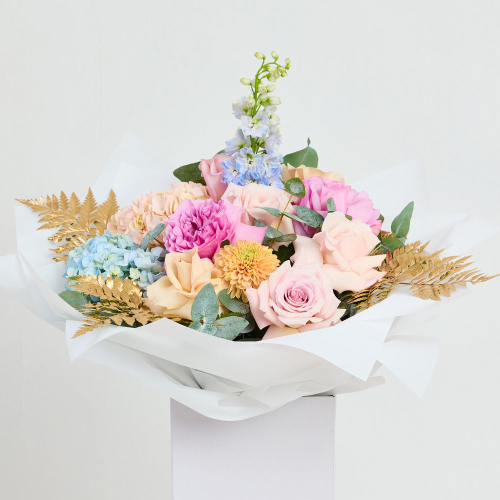 Pastel with gold