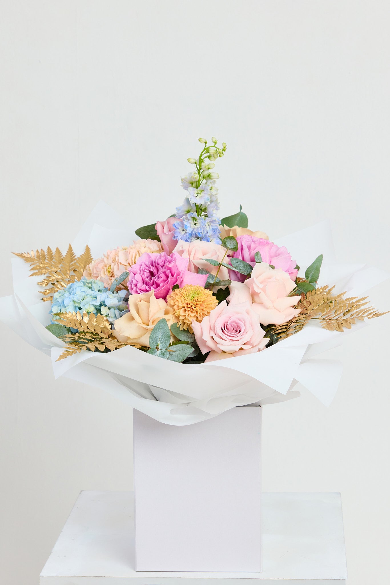 Pastel with gold
