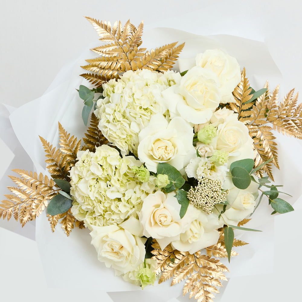 
                  
                    White with gold
                  
                