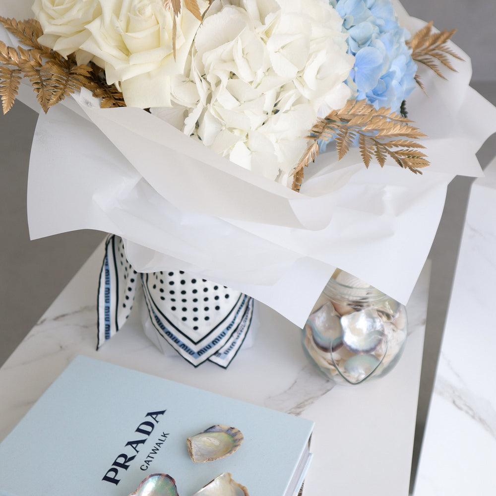
                  
                    Soft Blue & Gold
                  
                