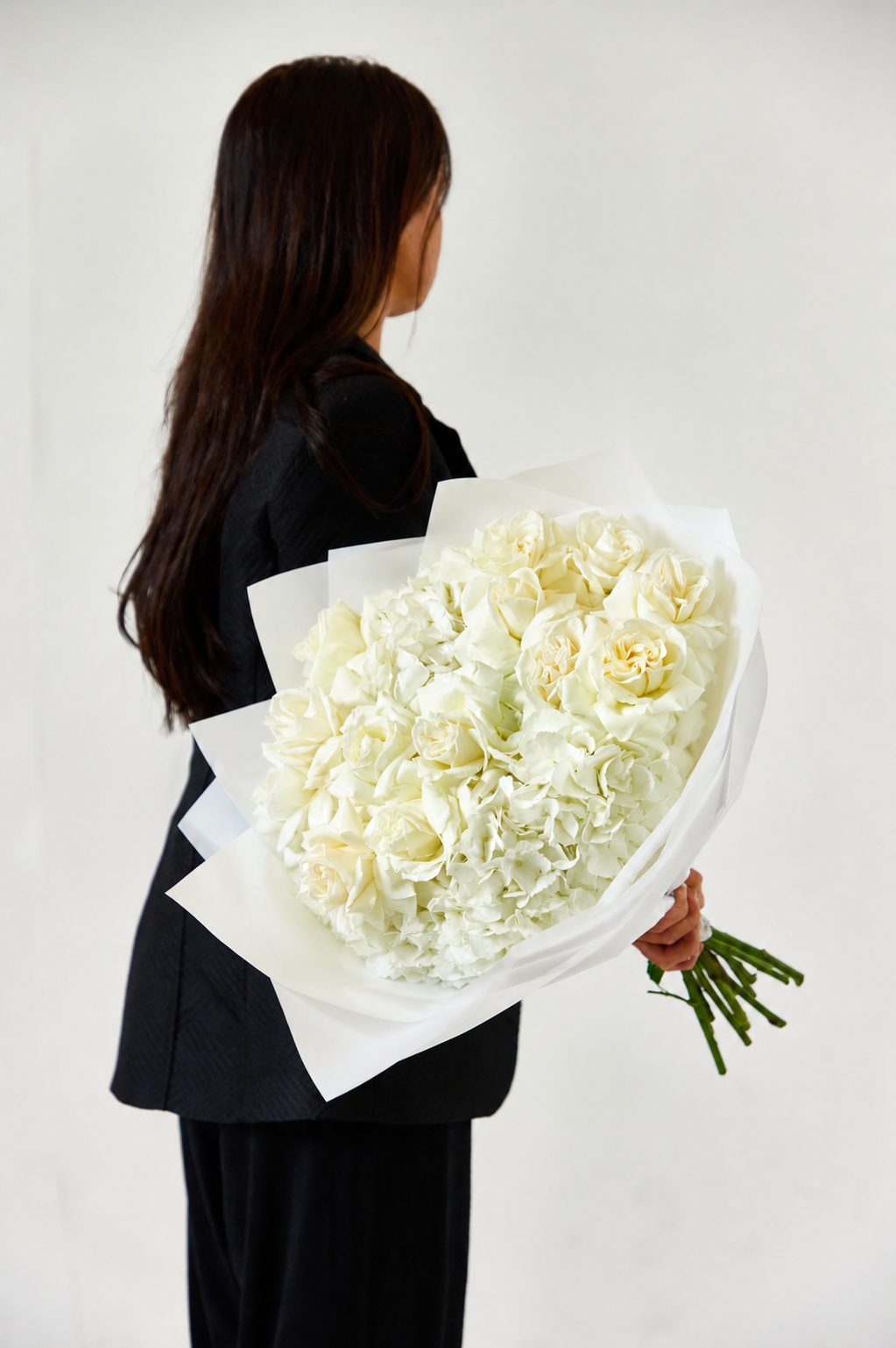 White Roses & Hydrangea