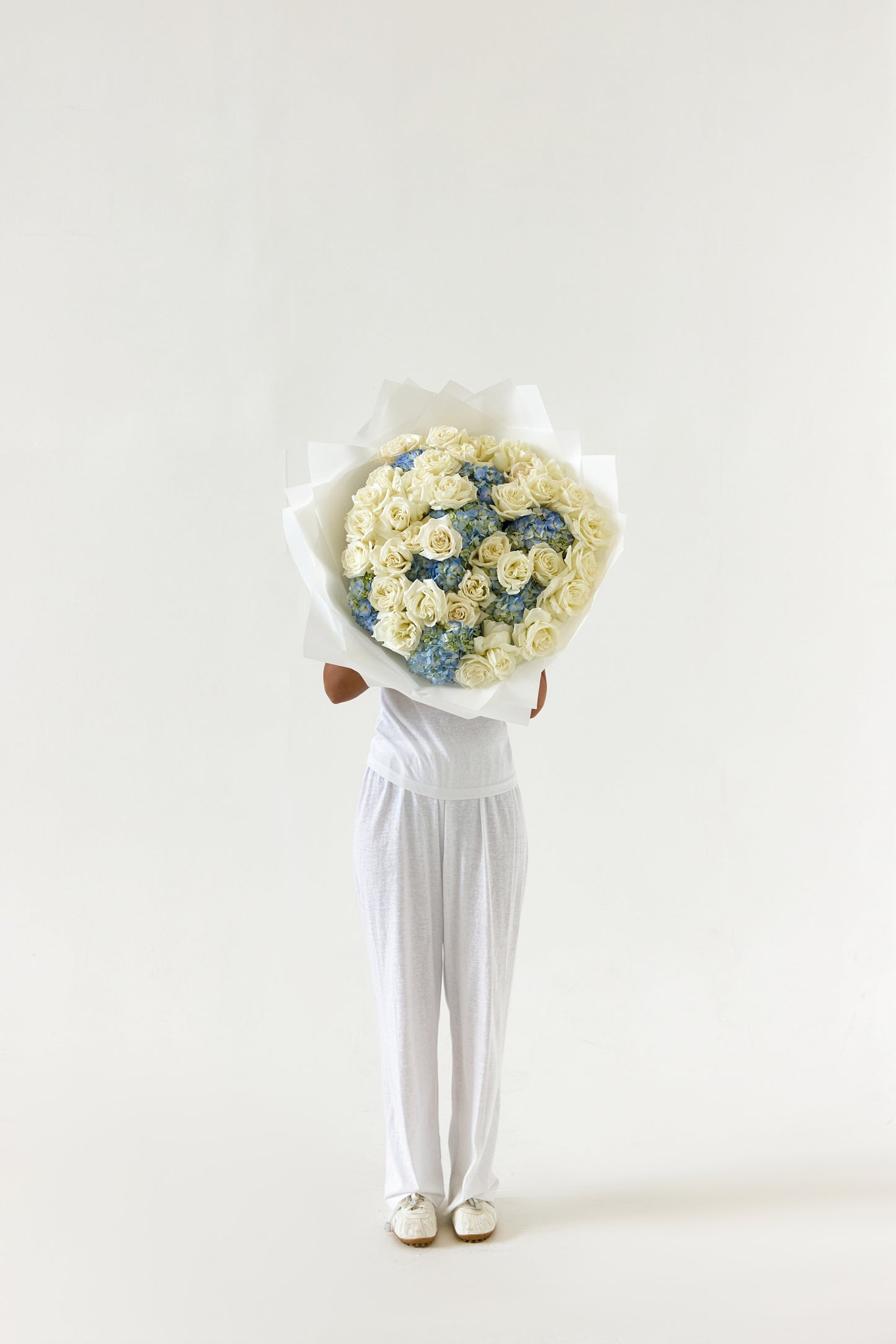Compact Blue Rose & Hydrangea