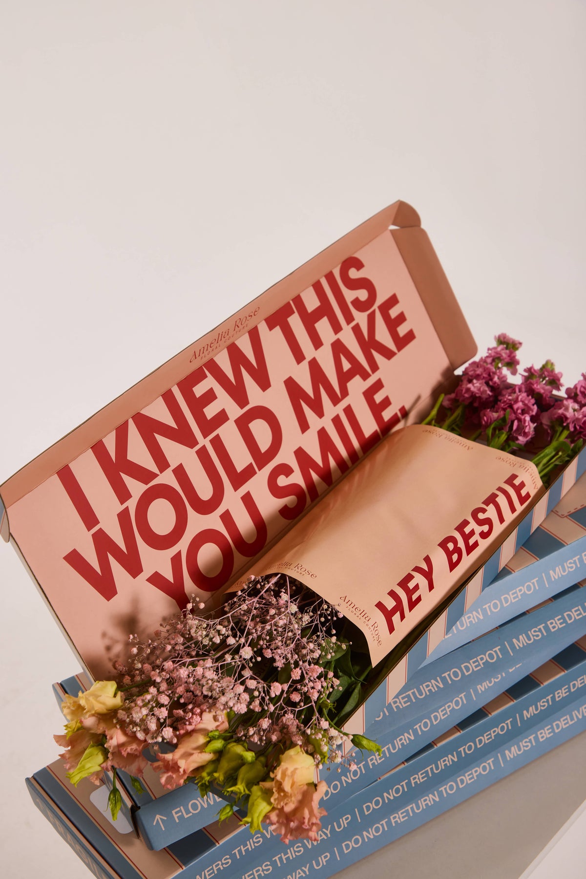 Pink Letterbox Flowers | Free Delivery