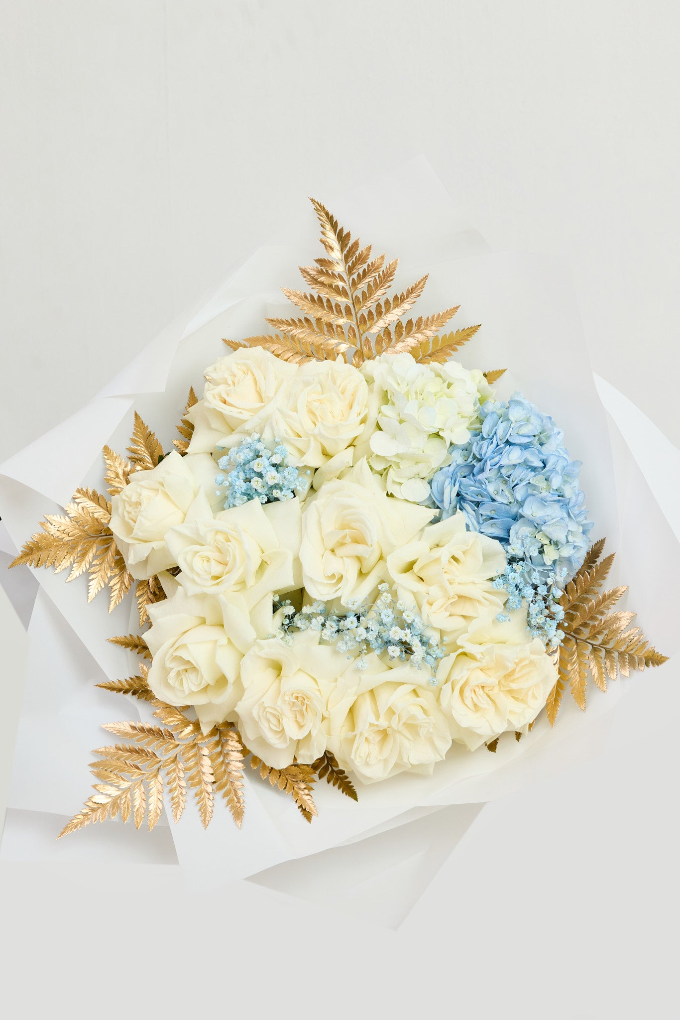 Soft Blue & Gold