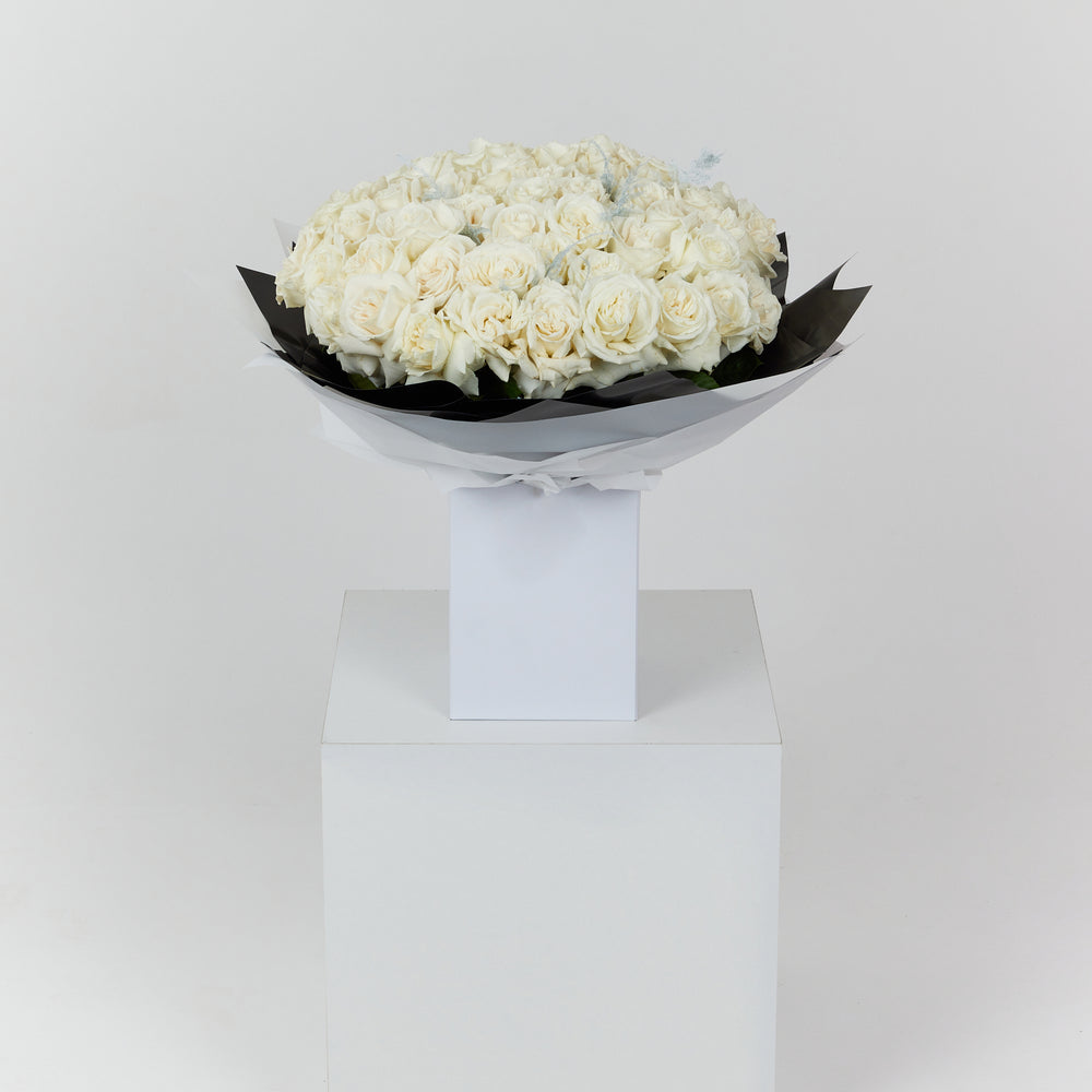 50 White Roses