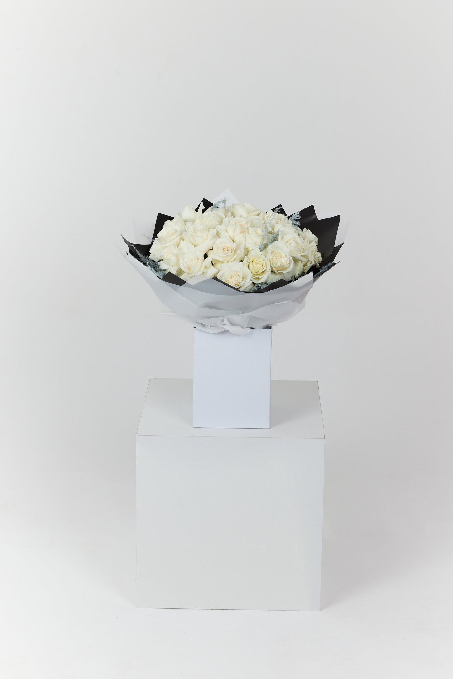 24 White Roses