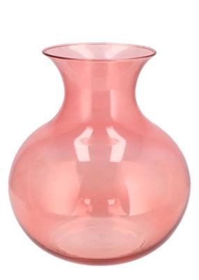 Pink small sphere glass vase