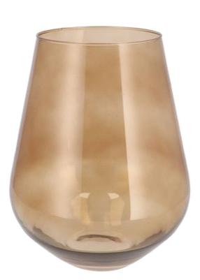 Sand medium wide glass vase